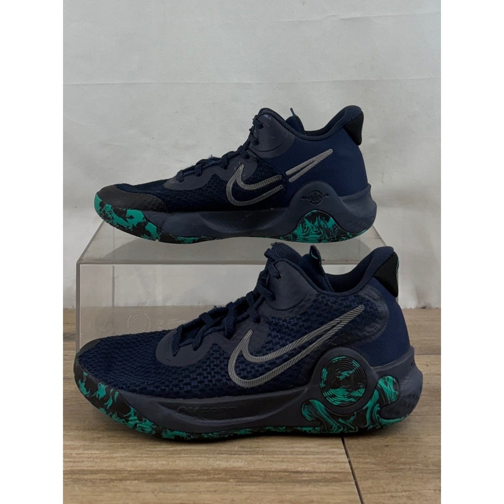 Nike KD Trey 5 IX Mens Basketball Shoes Navy‎ Green CW3400 400 Size 8.5